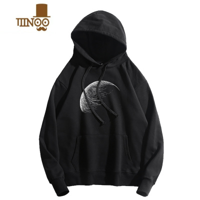 YANXU卫衣男连帽内搭国潮情侣装帽衫冬季加绒加厚潮牌宽松外套