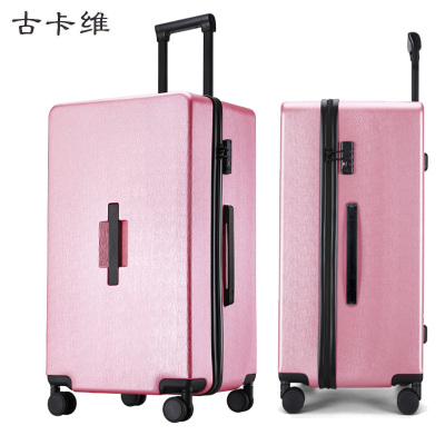 古卡维 拉杆箱 旅行箱 玫瑰金色22英寸拉链款9261B
