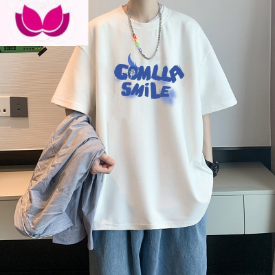 七斓短袖男款宽松百搭t恤夏季2023新款ins打底衫衣服体恤