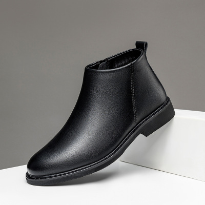 马丁靴男士冬季加绒保暖棉鞋高帮皮靴男头层牛皮工装靴真皮雪地靴