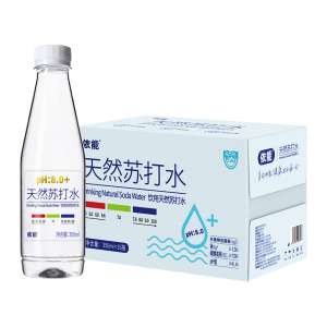 依能天然苏打水弱碱性饮用无气清爽PH8.0+苏打水350ml*15瓶