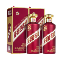 贵州茅台迎宾酒 紫迎宾 53度 酱香型白酒 500ml*2瓶 双瓶装