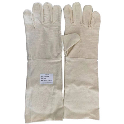 东蓓 长帆布手套 纯棉100% 42cm长 均码
