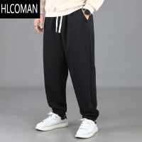 HLCOMAN2024年新款大码男裤宽松显瘦运动裤束脚长裤加肥加大休闲裤
