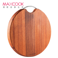 美厨(maxcook)乌檀木砧板菜板 圆形实木菜板大号加厚 天然整木案板和面板 36*36*3cm MCPJ901