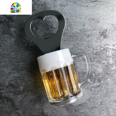 网红创意仿真啤酒开瓶器多功能磁性冰箱贴瓶盖起子酒吧装饰磁帖 FENGHOU 吉尼斯开瓶器