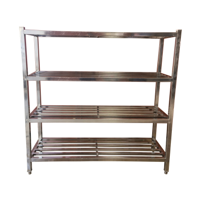 钰春鹏 不锈钢四层格栅式置物架存放架菜架 1500*500*1500mm /1个