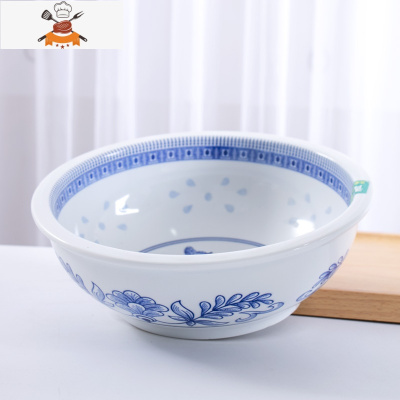 青花碗家用陶瓷碗米饭碗景德镇釉下彩餐具碗碟套装饭碗面碗小汤碗 敬平 升级版9英寸-青花汤古