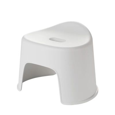 茶花111003 塑料凳子 小板凳小椅子 家用幼儿童小凳子贝壳 白色1只装