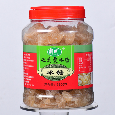 胡成 多晶黄冰糖 2500克 罐