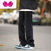 七斓美式工装裤男春季高街vibe铆钉直筒裤潮牌百搭宽松阔腿休闲裤