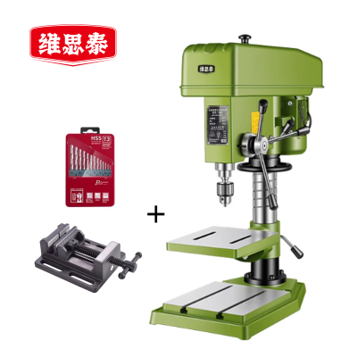 维思泰 台钻调速台式钻铣床钻攻一体机 220V/1500W/Z4132+平口钳 台