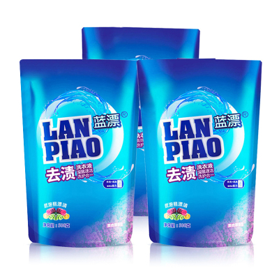 蓝漂薰衣草洗衣液500g*3袋家庭实惠装