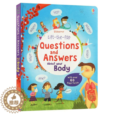 [醉染正版]人体知识翻翻书 英文原版 Questions And Answers About Your Body 关于你