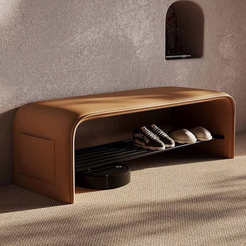 矮凳家用门口鞋柜一体长条凳子客厅茶几沙发脚凳可收纳入户换鞋凳