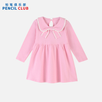 [1件3折]铅笔俱乐部童装秋装新款女小童连衣裙儿童学院风裙子宝宝长袖