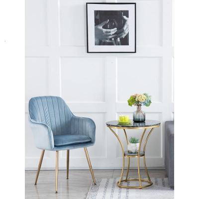 森美人北欧客厅沙发边几卧室一桌两椅圆形桌子轻奢角几简约大理石小茶几