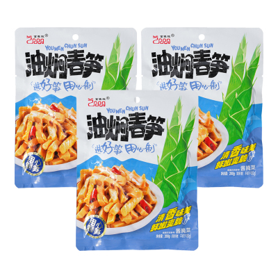 富春龙即食油焖春笋200g*3袋装 鲜嫩多汁脆爽可口