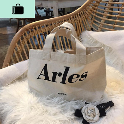 ins风简约女韩版时尚上班族手拎包帆布袋 外出便携包便当袋手提包NEW LAKE女士单肩包