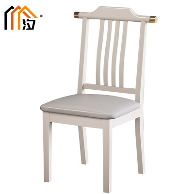 汐 餐椅 浅灰垫把