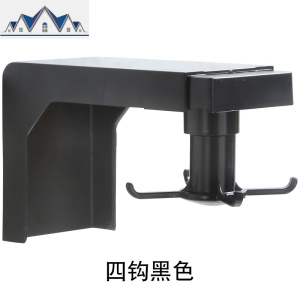 家用厨房挂铲子勺子挂钩冰箱置物架创意免打孔旋转收纳架侧壁挂架 三维工匠