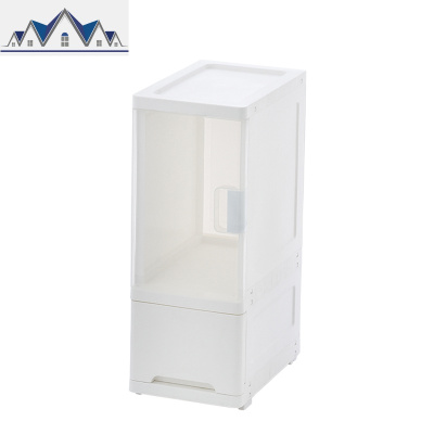 24宽厨房夹缝收纳柜开抽屉式冰箱缝隙窄柜35深床头储物整理收纳 三维工匠