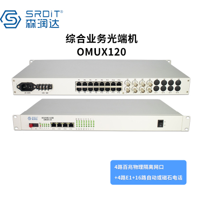 森润达SRDIT综合业务光端机OMUX120磁石i4F4E16P