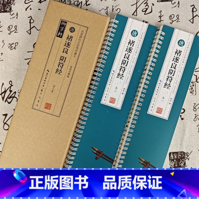[正版]共2卷褚遂良阴符经临读对照版名家碑帖近距离临摹卡原色原帖米字格放大简体旁注褚体楷书毛笔书法字帖临摹范本崇文书局