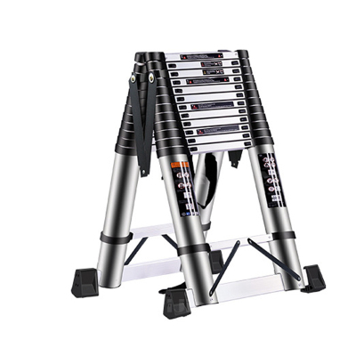 翌嘉 YJ40625071铝合金折叠便携升降梯 5+5米双面人字梯