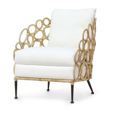 质凡 户外藤编沙发单人创意东南亚别墅复古设计师家具 B款单人沙发(藤编)