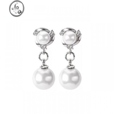 JiMi珍珠耳夹无耳洞女高级感假耳环法式网红耳钉新娘仙气森系超仙耳饰