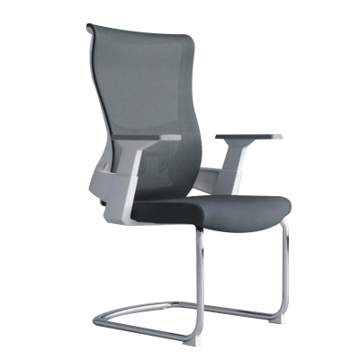 臻远 ZY-GXY-07 办公椅转椅人体工学椅电脑椅会议椅办公椅子学习椅 (白色)