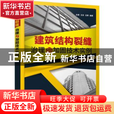 正版 建筑结构裂缝治理与加固技术实例 孙勇,王志,王晖 化学工业