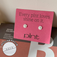 纯银玫瑰花耳钉女小巧精致高级感养耳洞耳环睡觉不用摘银饰品送女朋友老婆情人节七夕生日礼物