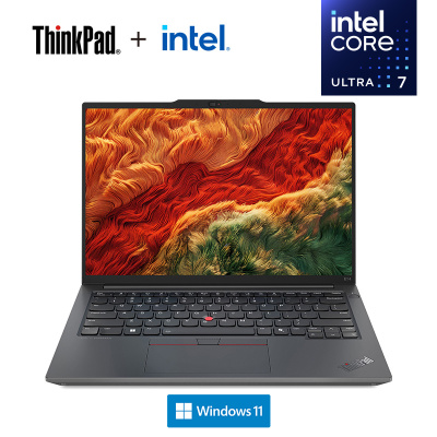 ThinkPad E14 01CD AI 2024 经典商务本 14英寸笔记本电脑 定制 英特尔酷睿Ultra 7 155H 32G 2T固态 锐炫Arc显卡 2.2K高色域 黑