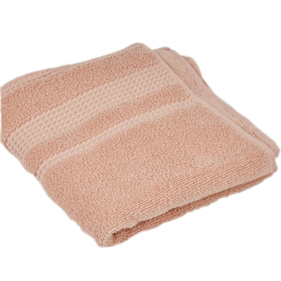 鲸轩 M702 34*72cm 100g 璀璨星空精梳棉超柔缎档毛巾(计价单位:条)浅粉