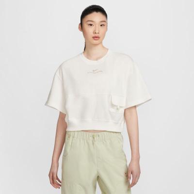 NIKE/耐克女士短款卫衣春夏季新款休闲百搭运动短袖上衣