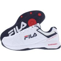 斐乐(FILA)男士缓震透气网布拼接高耐磨休闲运动网球鞋