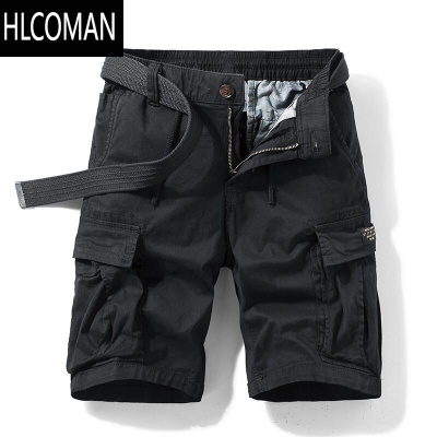HLCOMAN潮牌工装裤男短裤夏季薄款宽松多袋休闲五分裤耐脏耐磨中裤子