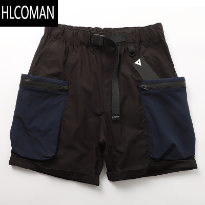 HLCOMANWHXS男装机能面料大口袋大码工装短裤男潮牌宽松速干五分裤中裤