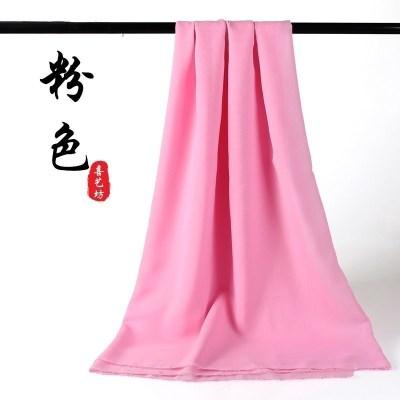 家柏饰(CORATED)雪纺布料面料夏季垂感裙布服装里料里衬纱布裙子内衬布料 06号雪纺粉色/1米价