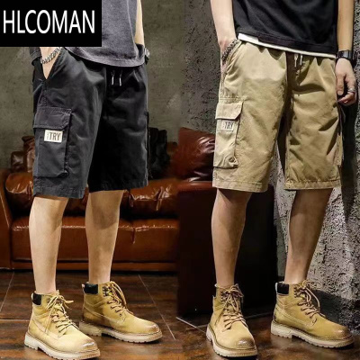 HLCOMAN美式复古经典工装裤子男宽松休闲短裤夏季户外五分裤潮耐磨撕裂
