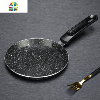 班戟锅平底锅小煎锅不粘锅6 8 10寸千层饼蛋糕皮专用锅 FENGHOU 8寸黑千层锅电磁炉通用收藏送油刷