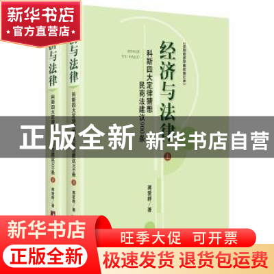 正版 经济与法律:科斯四大定律猜想民商法建议900条 蒋爱群著 中