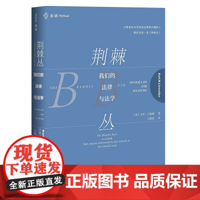 正版 麦读 荆棘丛 我们的法律与法学 [美卡尔·卢埃林 著 王绍喜 译 中国民主法制出版社 978751622077