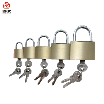 楚庆优 挂锁铜锁通开锁通用锁 32MM 把