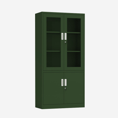 DXBG绿色铁皮文件柜办公室档案柜资料柜财务凭证柜钢制办公柜子加厚大器械