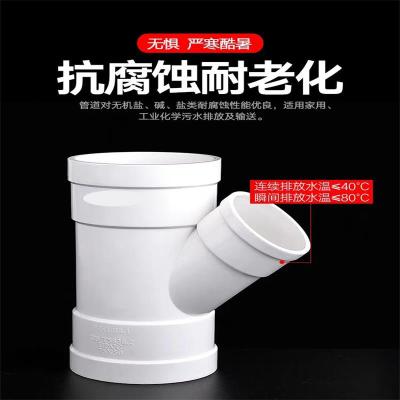 盛京联硕 PVC排水斜三通 公称内径110*50mm 个