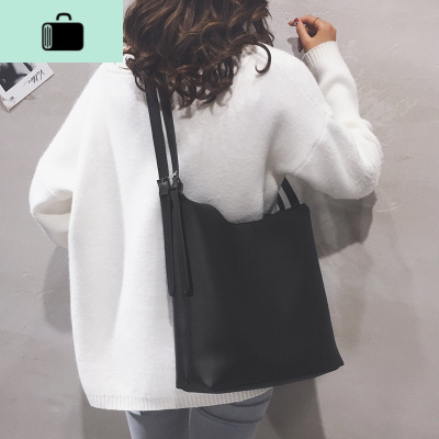 复古大包包女2020新款潮韩版休闲百搭托特包简约大容量单肩斜挎包NEW LAKE女士单肩包