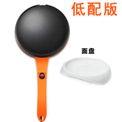 薄饼机时光旧巷家用春饼机春卷皮烙饼机电饼铛小型电烙饼锅煎饼早餐机 橙色低配版